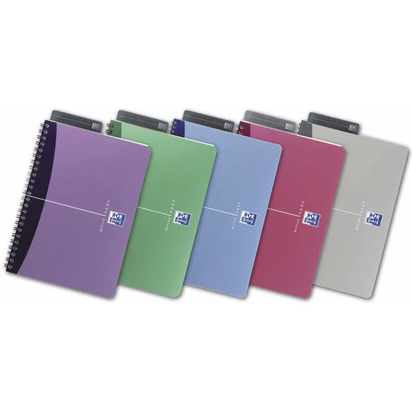 OXFORD Office A5 linieret notesbog 50 ark spiral polypro