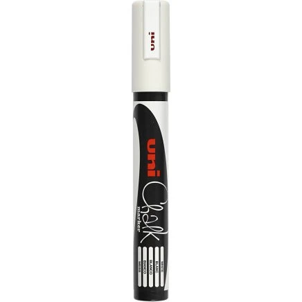 Uni Chalk Marker Hvid 1,8–2,5 mm (1 stk)