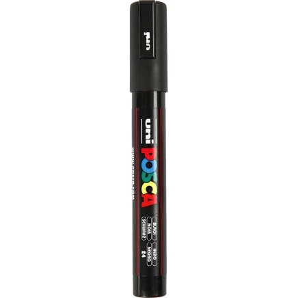 Uni Posca PC-5M paintmarker medium 2,5 mm - sort