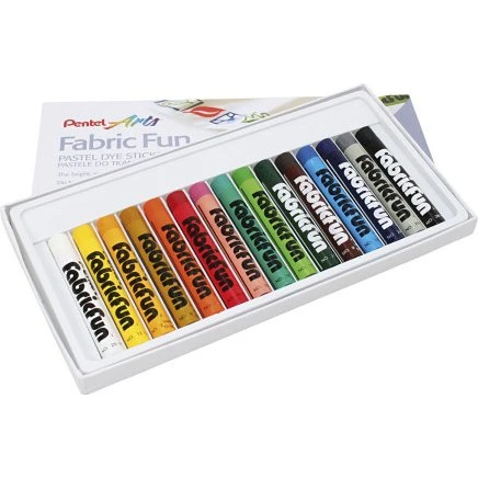 Stofkridt assorterede farver, 15 stk.