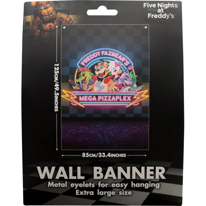 FaNaTtik Five Nights at Freddy's vægbanner (Glamrock)