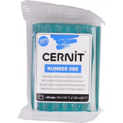 Cernit Modellervoks Unicolor 033 - Mørkegrøn 56 g