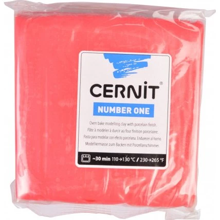 Cernit Number One Modellervoks 043 Rød 250 g