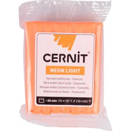Cernit Modellervoks Neon Orange 211, 56 g