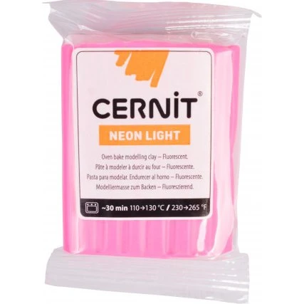 Cernit Modellervoks Neon Pink 213, 56 g