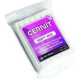 Cernit Soft Mix 56 g - hvid