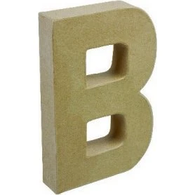 Uden Mærke – Papbogstav B 20 x 11,5 cm