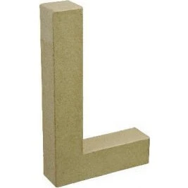 Papbogstav L 20x11,5 cm - Let karton