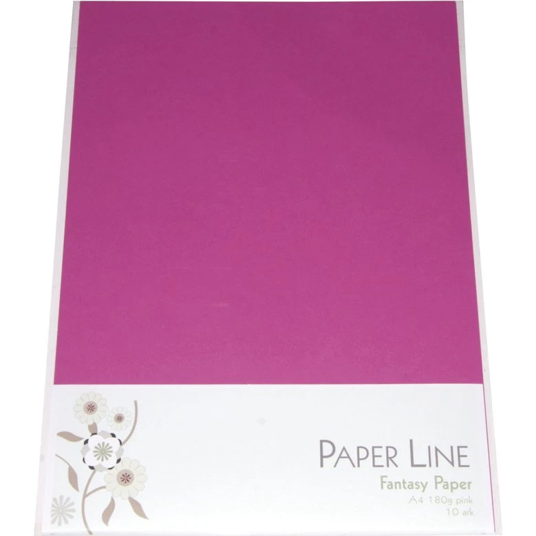 Fantasy A4 karton 180 g 10 stk - pink