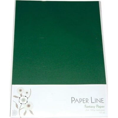 Paper Line Fantasy Karton A4 180 g mørkegrøn - 10 ark