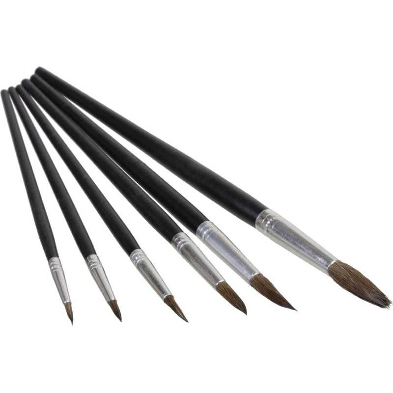 Artino Kunstnerpenselsæt med gedehår 6 stk (2,4,6,8,10,12)