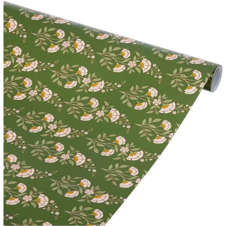 Bungalow Calla Moss gavepapir 10 m x 70 cm