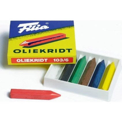 Filia Oliekridt 6 stk - assorterede farver