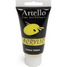 Artello Akrylmaling Lemon gul 75 ml