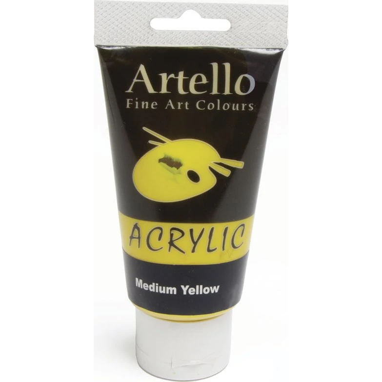 Artello akrylmaling 75 ml - Medium gul