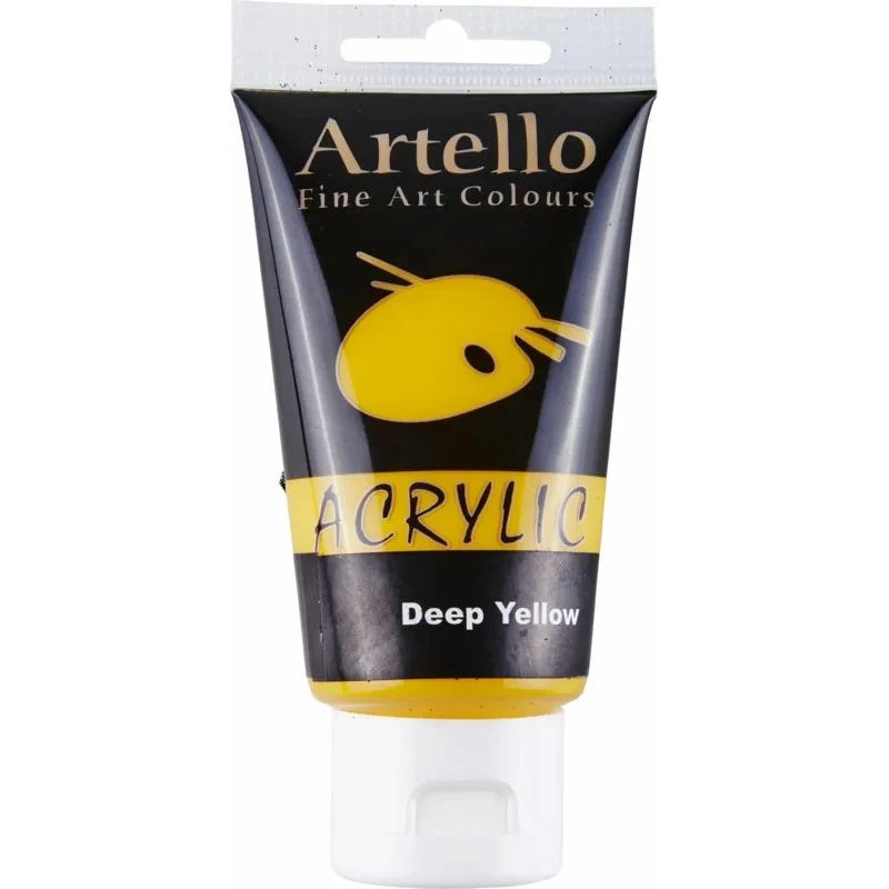 Artello Akrylmaling 75 ml – Gul dyb