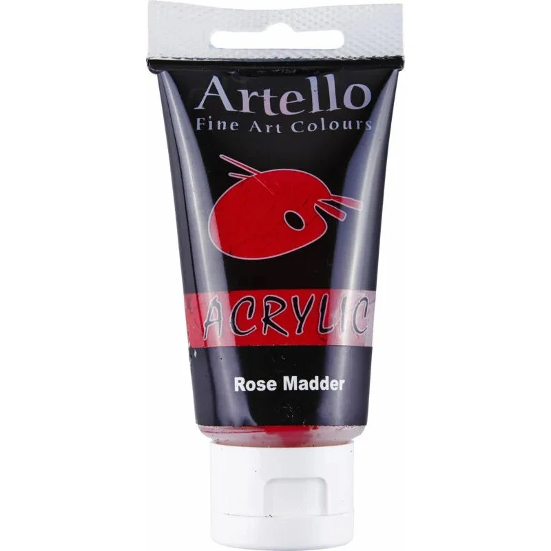 Artello akrylmaling Rose Alizarin rød 75 ml