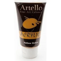 Artello Akrylmaling Gul okker 75 ml