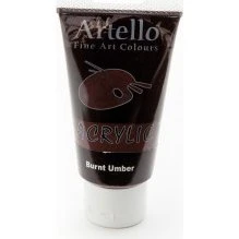 Artello Akrylmaling 75 ml – Mørkebrun (Brændt Umber)