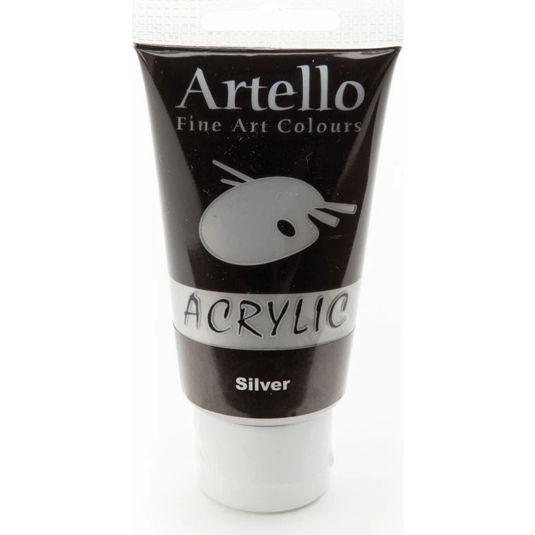 Artello akrylmaling 75 ml – sølv