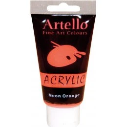 Artello Akrylmaling Neon Orange 75 ml