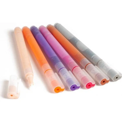 Touché Sten-tuscher 6 stk 1 mm – orange, lilla m.fl.