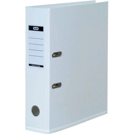Elba A4 Brevordner Strong-Line 80 mm – Hvid
