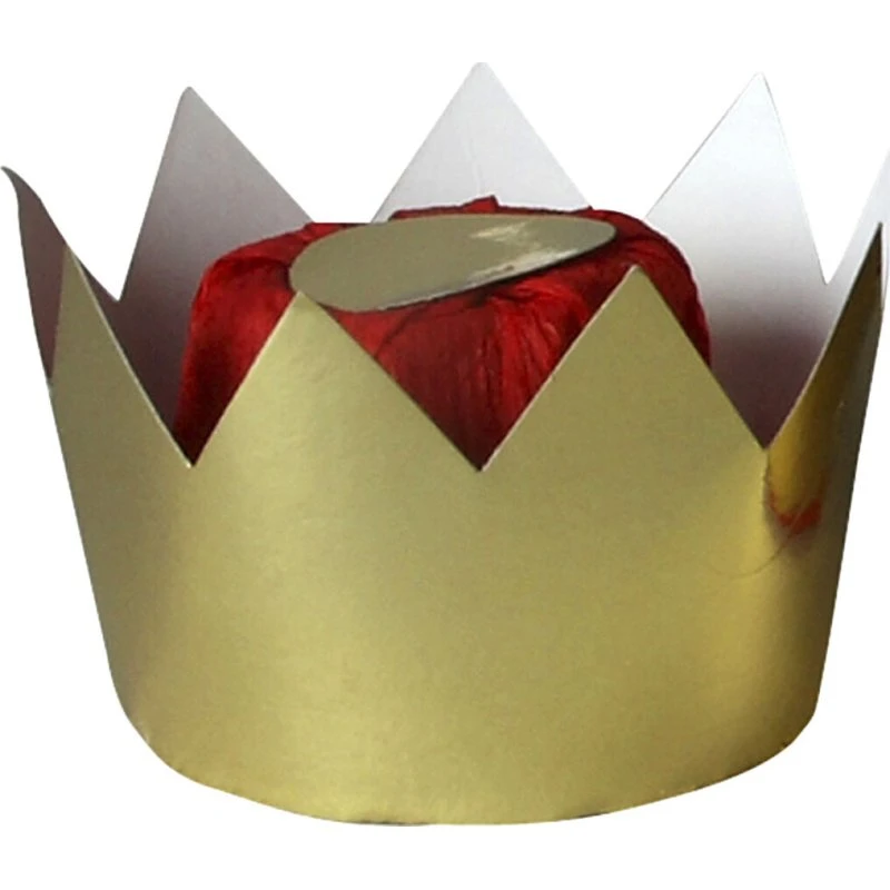 Dronningekrone Guld H7×Ø9 cm, 1 stk