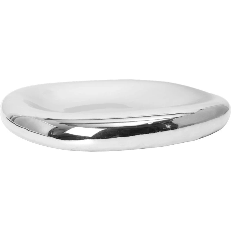 ferm LIVING Bellure serveringsskål Ø35 cm, sølvgalvaniseret