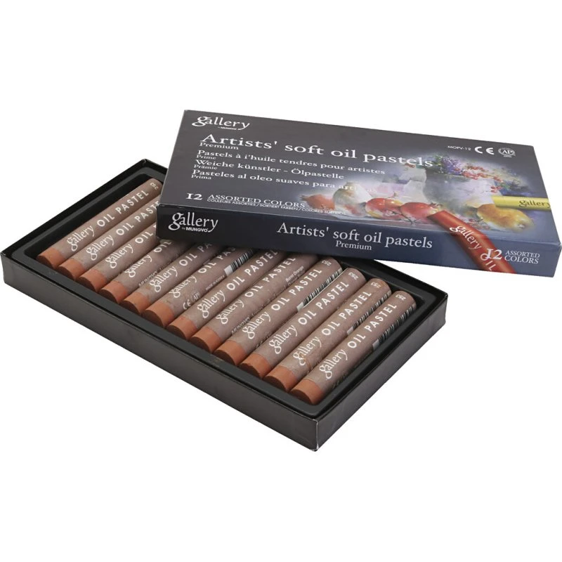 Gallery Artists Oliepastel 12 stk. – Brændt orange
