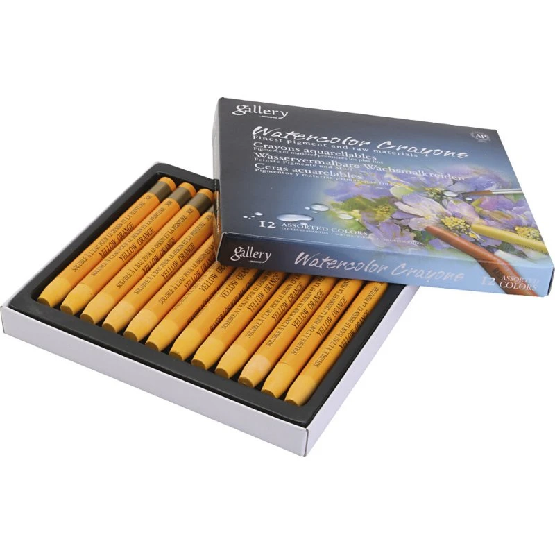 Gallery Akvarelkridt 12 stk – Orange
