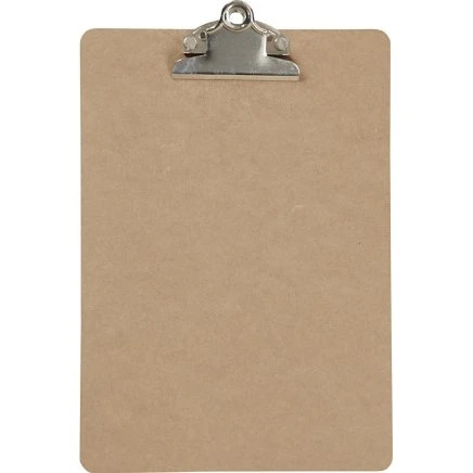 Clipboard A5, 19x27x0,3 cm - sølv