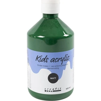 A-color Akrylmaling Mat, mørk grøn 500 ml