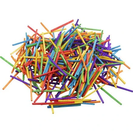 Tændstikker 5 cm, assorterede farver - 4300 stk (500 g)