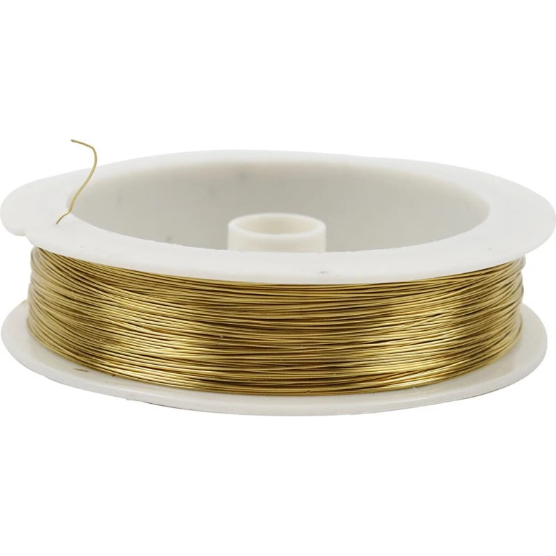 Messingtråd 0,3 mm, 70 m