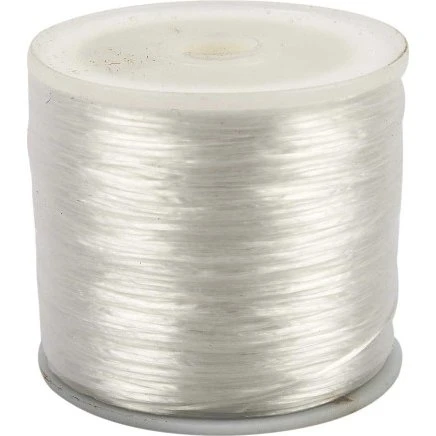 Elastiksnor flad 1 mm, 100 m