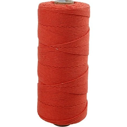 Knyttegarn 1 mm, 315 m – Tynd 12/12 Orange (220 g)