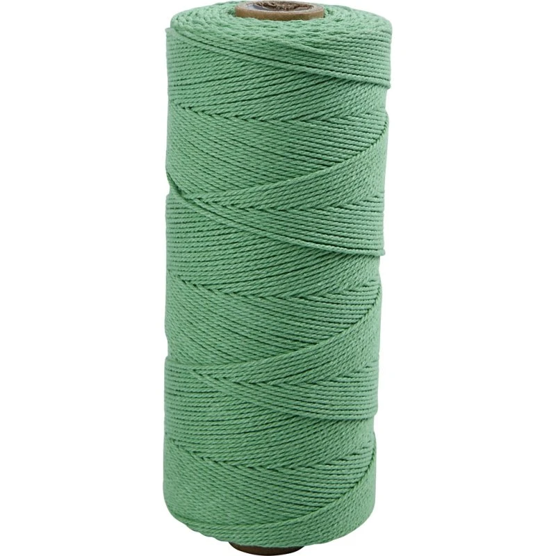Knyttegarn 1 mm, 315 m – lys grøn, 220 g