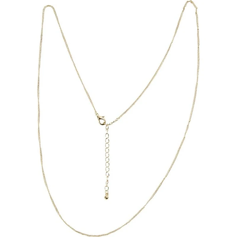 Uden Mærke Kæde 80 cm ø1 mm - Forgyldt