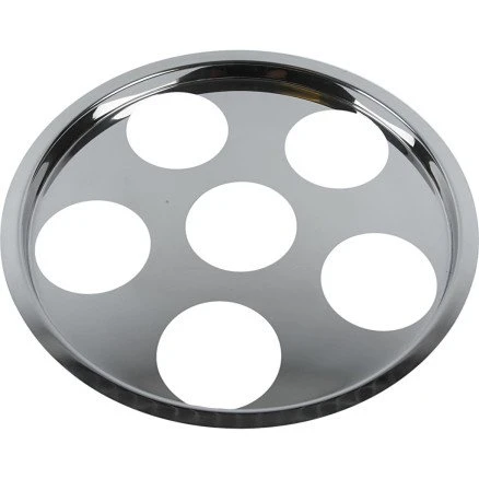 Huldæksel i rustfrit stål, 6-huls, str. 1 – 1 stk