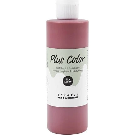 Plus Color Hobbymaling, gammel rød 250 ml