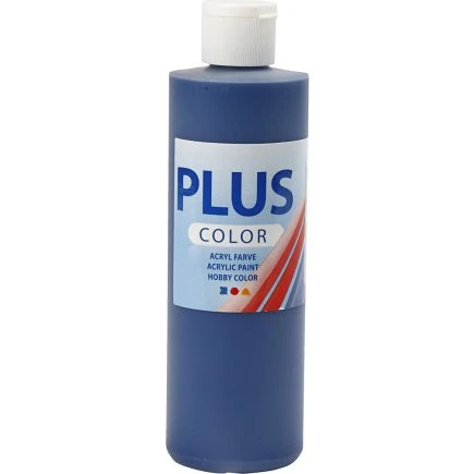 Plus Color Hobbymaling 250 ml, marineblå