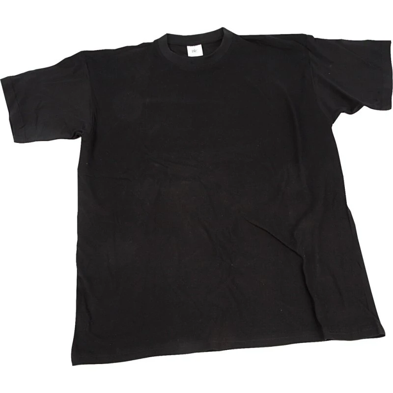 Blank T-shirt til maling 40 cm, str. 7-8 år – sort