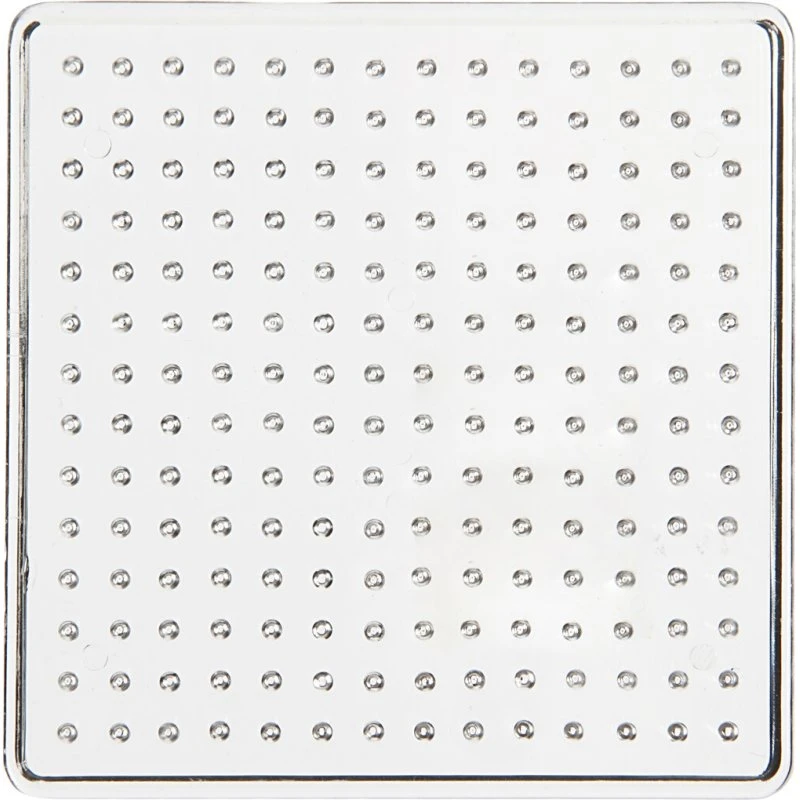 Creativ Company Perleplade Firkant 7x7 cm - Klar (Medium)