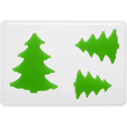 Ukendt mærke Støbeform, grantræ H6+8+10 cm D9 mm 14,9x22 cm