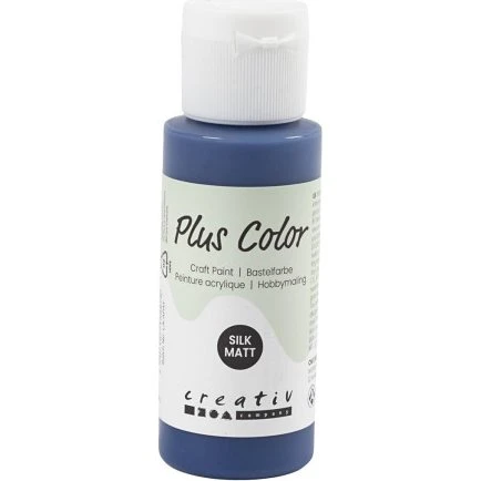 Plus Color Hobbymaling 60 ml – marineblå