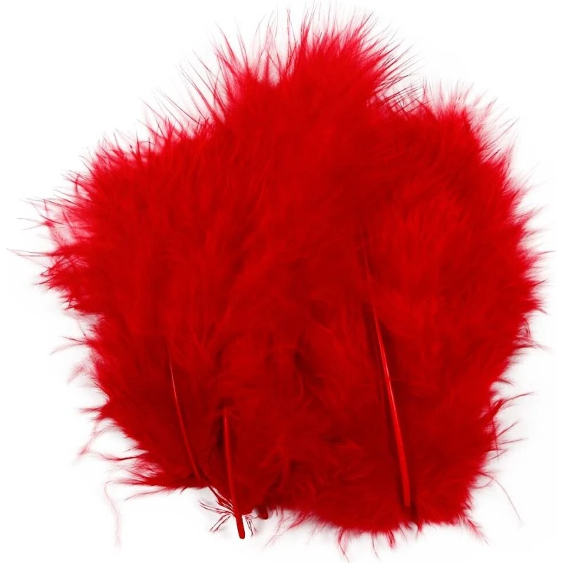 Dun 5-12 cm, rød - 15 stk.