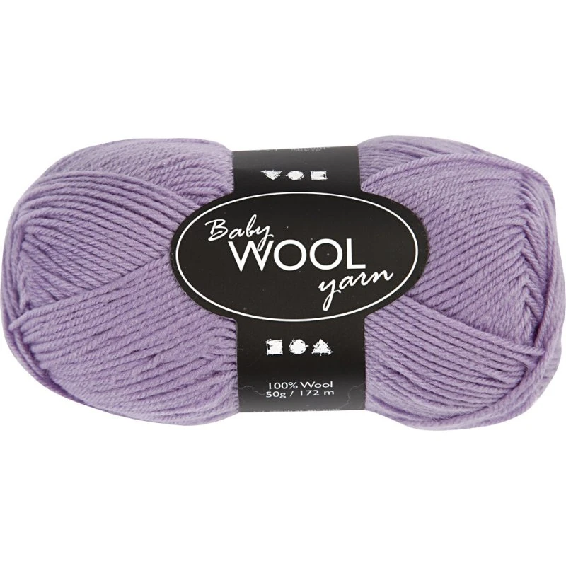 Babygarn L 172 M - lilla, 50 g