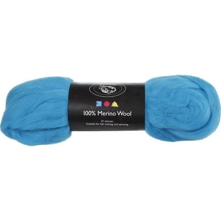 Karteflor Merino uld 21 my - Turkis 100 g
