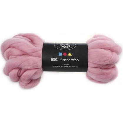 Karteflor Merino 21 my Lyserød 100 g